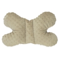 Poduszka Motylek - Teddy / Minky kawowy