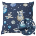 Poszewka 40 x 40 cm - Mały książę granatowy