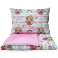 Pościel 100 x 160 cm  - Księżniczki / różowy