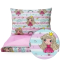 Pościel 120 x 180  - Księżniczki / różowy