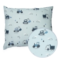 Poszewka 50 x 60 cm - Koparki szare