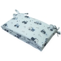 Ochraniacz na łóżeczko - Koparki szare