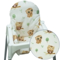 Poduszka do krzesełka Antilop - Sowy beżowe