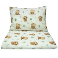 Pościel 120 x 160 cm  - Sowy beżowe