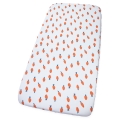 Prześcieradło 76x43 cm muślinowe Premium - Marchewki