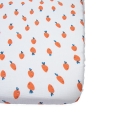 Prześcieradło 76x43 cm muślinowe Premium - Marchewki