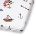 Prześcieradło 76 x 43 cm bawełniane - Miś pirat