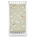 Prześcieradło 120 x 60 - Śpiące zwierzątka beżowe