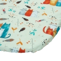 Prześcieradło do gondoli 80 x 38 cm - Kotki kolorowe