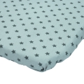 Prześcieradło 76 x 43 cm bawełniane - Mini gwiazdki szare