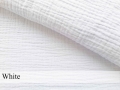 Prześcieradło na przewijak 70x50 muślin premium - White