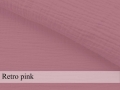 Prześcieradło na przewijak 70x50 muślin premium - Retro Pink