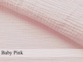 Prześcieradło na przewijak 70x50 muślin premium - Baby pink