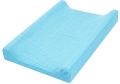 Prześcieradło na przewijak 70x50 muślin premium - Baby blue