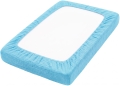 Prześcieradło na przewijak 70x50 muślin premium - Baby blue