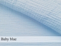 Prześcieradło na przewijak 80x50 muślin premium - Baby blue