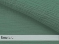 Prześcieradło na przewijak 80x50 muślin premium - Emerald