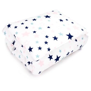 Kołderka do wózka - Pink stars