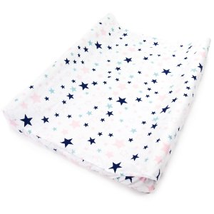Prześcieradło na przewijak 80 x 50 cm - Pink stars