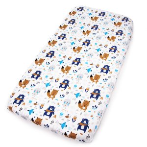 Prześcieradło 160 x 80 - Las granatowy