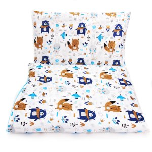 Pościel 135 x 100 - Las granatowy