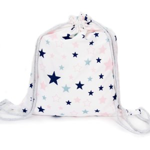 Plecak / Worek bawełniany - Pink stars