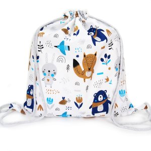 Plecak / Worek bawełniany - Las granatowy