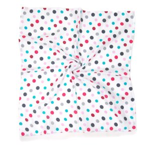 Pieluszka muślinowa 70 x 80 cm - Grochy