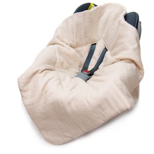 Kocyk do fotelika Muślinowy - Beżowy
