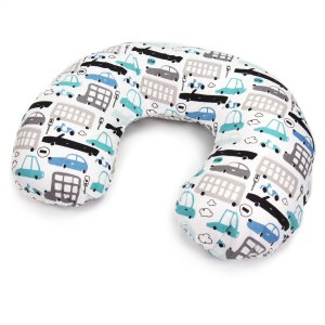 Poszewka na poduszkę rogal - Autka białe