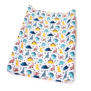 Prześcieradło na przewijak 80 x 50 cm - Jurassic park biały