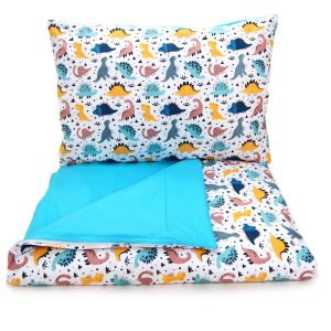 Pościel 135 x 100  - Jurassic park biały / niebieski