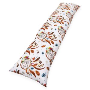 Poduszka wielofunkcyjna 145 x 40 cm - Łapacz snów biały