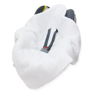 Kocyk do fotelika Muślinowy Premium - White