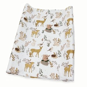 Prześcieradło na przewijak 80 x 50 cm - Wilk i przyjaciele