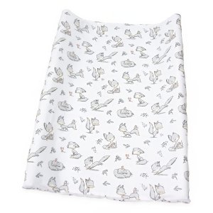 Prześcieradło na przewijak 80 x 50 cm - Liski szare