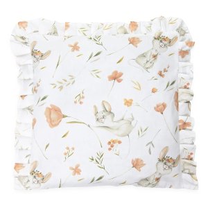 Poszewka 40x40 cm z falbanką - Polna mysz