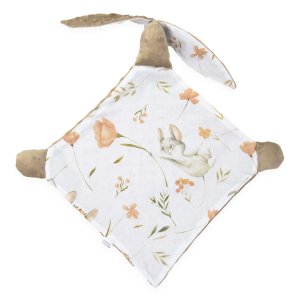 Przytulanka szmatka Króliczek -  Polna mysz / Minky kawowy