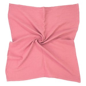 Pieluszka muślinowa 70 x 80 cm Premium - Retro pink