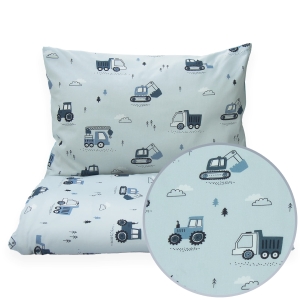 Pościel 100 x 160 cm  - Koparki szare