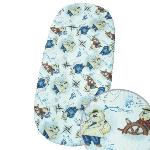 Prześcieradło do gondoli 80 x 38 cm - Marynarze