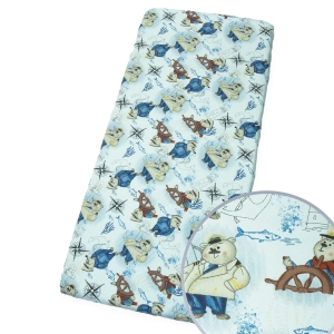 Prześcieradło 76 x 43 cm bawełniane - Marynarze