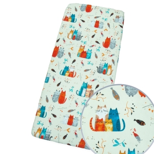 Prześcieradło 50x83 cm - Kotki kolorowe