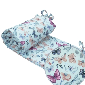 Ochraniacz na łóżeczko - Motylki i ważki