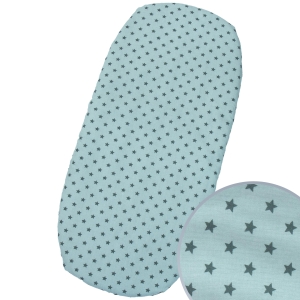 Prześcieradło do gondoli 80 x 38 cm - Mini gwiazdki szare