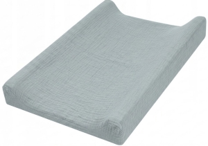 Prześcieradło na przewijak 70x50 muślin premium - Silver
