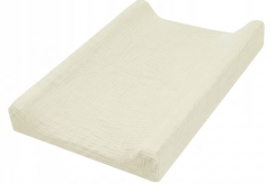 Prześcieradło na przewijak 70x50 muślin premium - Ivory