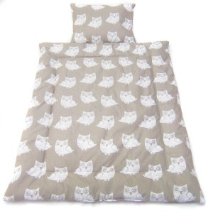 Posciel 70 x 80 cm - Sowy szare