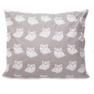 Poszewka 50 x 60 cm - Sowy szare