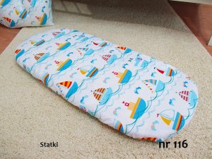 Kerstin Prześcieradło 80 x 38 cm baw. - Statki